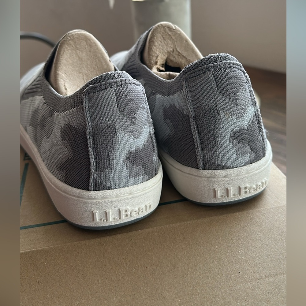 L.L. Bean Gray Camo Slip-On Loafers - Picture 4 of 9